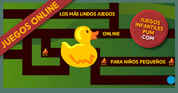 Juegos de laberintos en línea y gratis para niños: el pato