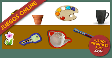 Juegos educativos online para niños pequeños con objetos