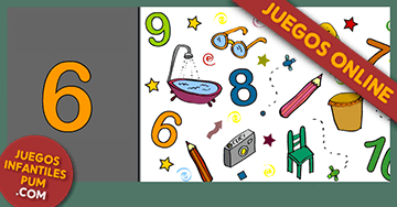 Juegos educativo en línea para niños y niñas de jardín con números