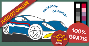 Dibujos para colorear online: pintar con colores carros, coches modernos y autos
