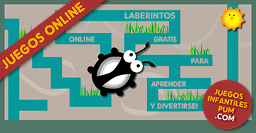 Juegos de laberintos online y gratis para niños: El escarabajo