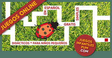 Juegos didácticos gratis para niños. Vaquita de San Antonio en el laberinto. Mamás online!