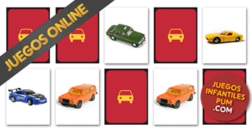 Juego de memoria infantil online y gratis con coches