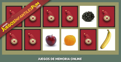 de Memoria Online para Niños: Frutas