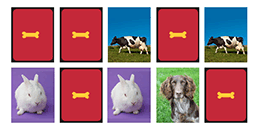 Juego de memoria con animales de granja