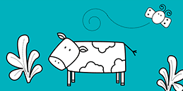 Dibujos para colorear online: Pintar animales en el campo