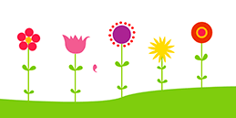 Juegos para bebes desde 1 año: Juego con flores!