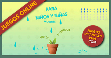 Juegos didácticos online para niñas y niños de 2, 3, 4 años: Lluvia