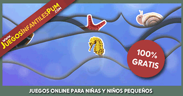 Juegos online para bebés, niñas y niños pequeños: Mundo marino