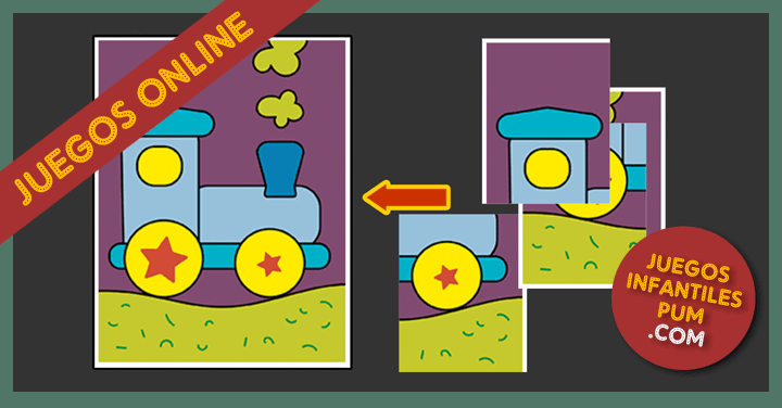 Juegos de rompecabezas infantiles en línea y gratis para niños de 3 a 6 años: Tren