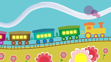 Videos divertidos para niños pequeños y bebés: Tren de colores