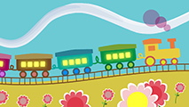 Tren de colores! Videos para bebes y niños pequeños!